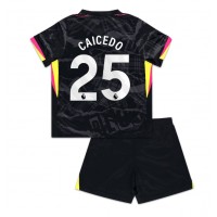 Camisa de time de futebol Chelsea Moises Caicedo #25 Replicas 3º Equipamento Infantil 2024-25 Manga Curta (+ Calças curtas)